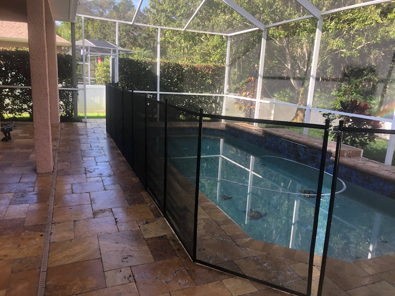 Black Pool Fence in Westchase, New Tampa and Clearwater